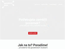 Tablet Screenshot of geodezieplch.cz